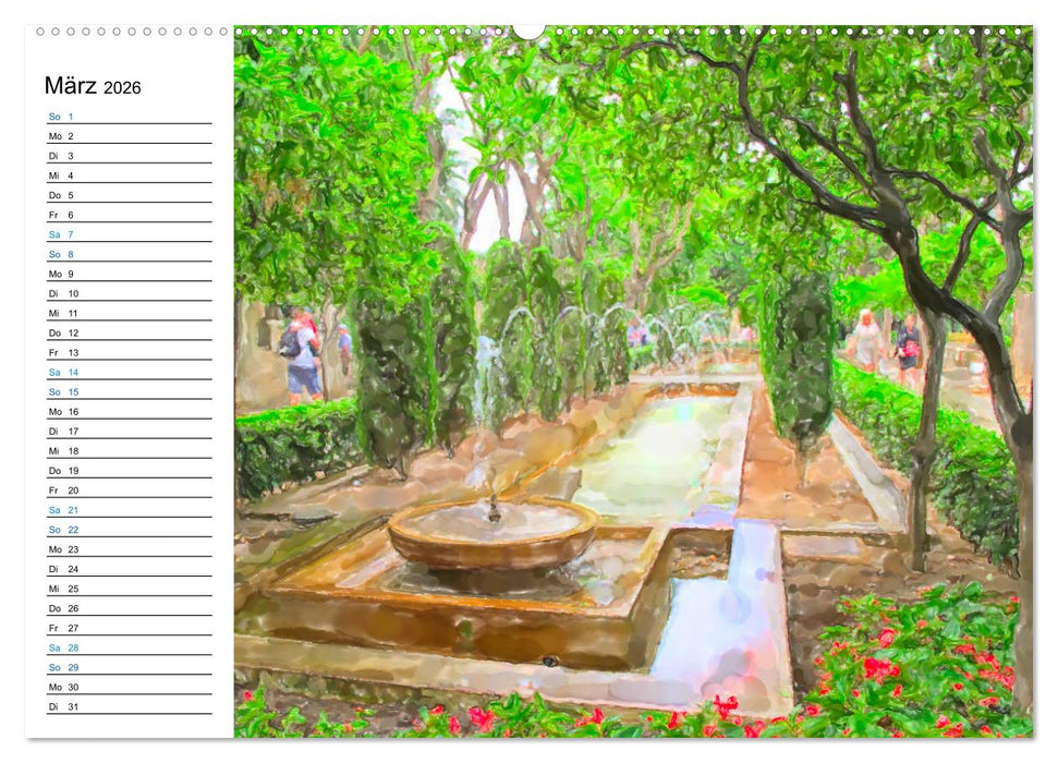 Mallorca - Impressionen in Aquarellfarben (CALVENDO Wandkalender 2026)