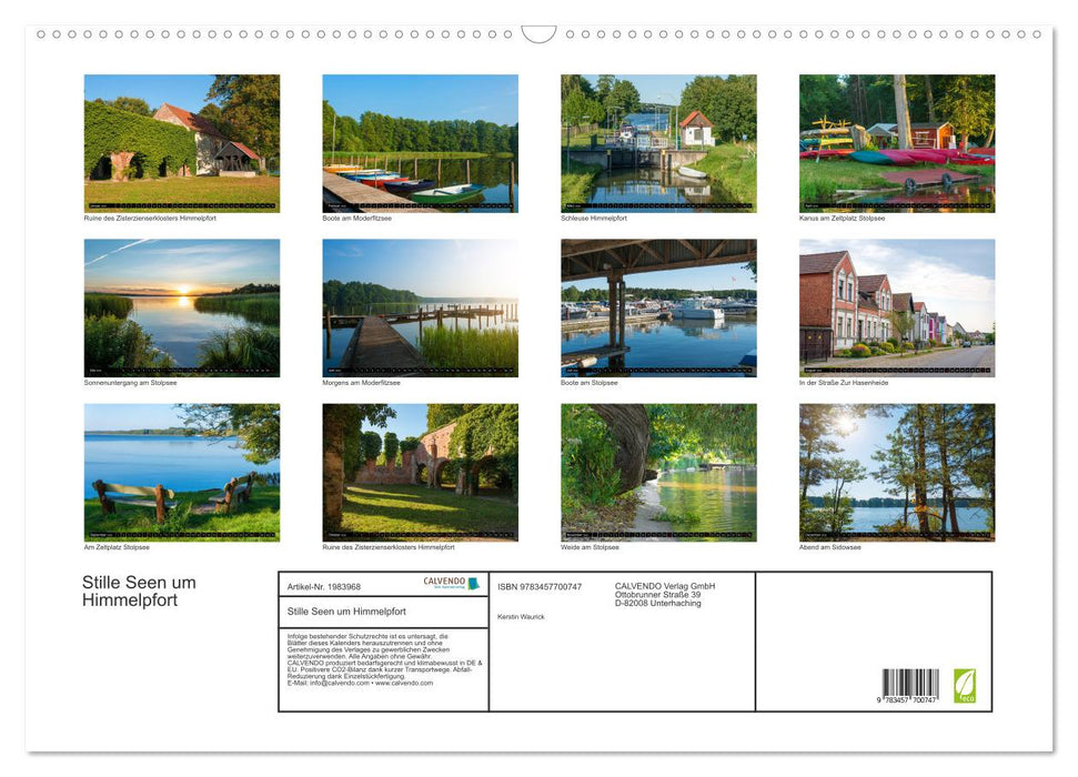 Stille Seen um Himmelpfort (CALVENDO Wandkalender 2026)