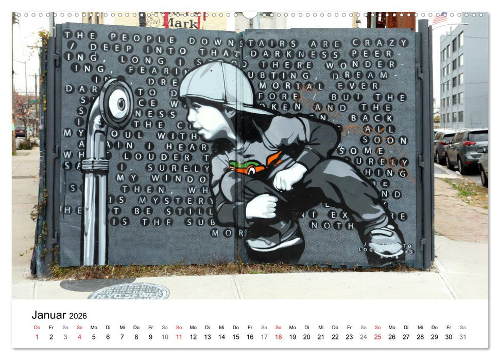 Brooklyn Street Art (CALVENDO Wandkalender 2026)
