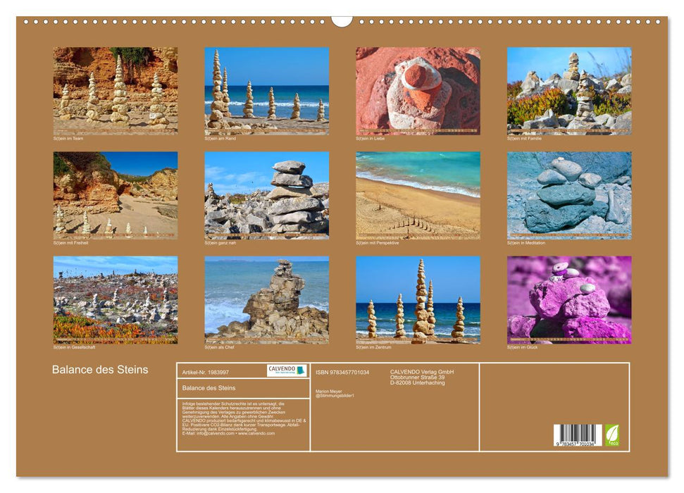 Balance des Steins (CALVENDO Wandkalender 2026)