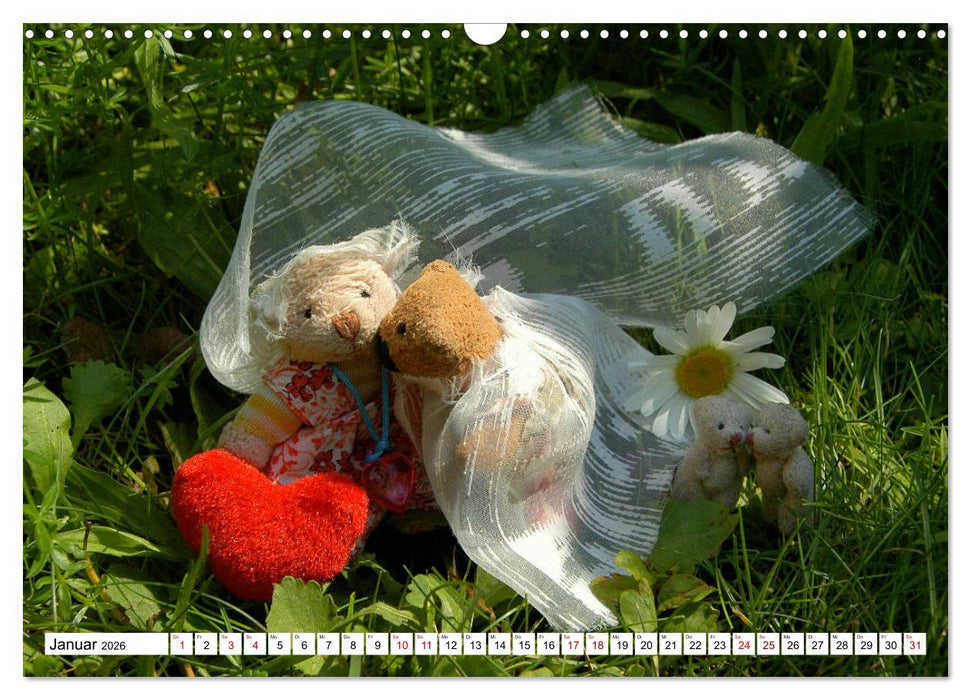 Die Hochzeitsbärchen (CALVENDO Wandkalender 2026)