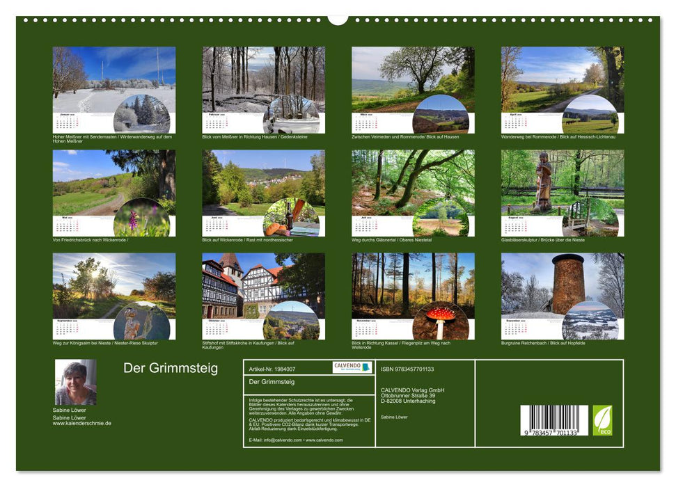 Der Grimmsteig (CALVENDO Premium Wandkalender 2026)