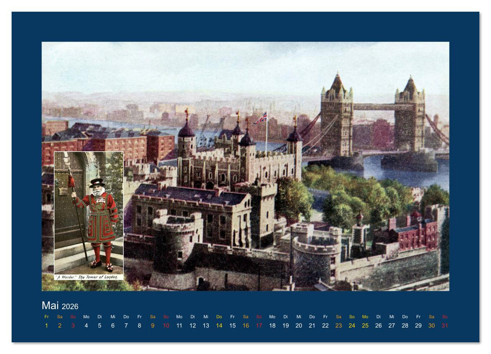 Historisches London von 1888 bis 1918 (CALVENDO Premium Wandkalender 2026)