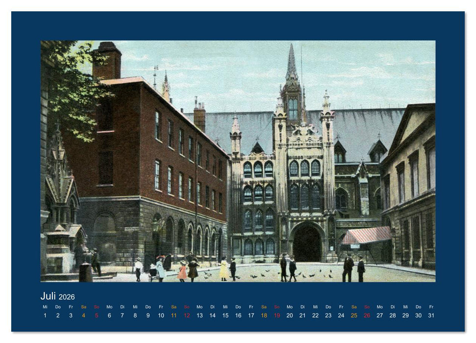 Historisches London von 1888 bis 1918 (CALVENDO Premium Wandkalender 2026)