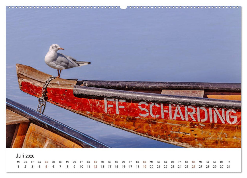 Sonniges Schärding, Barockstadt am Inn (CALVENDO Premium Wandkalender 2026)