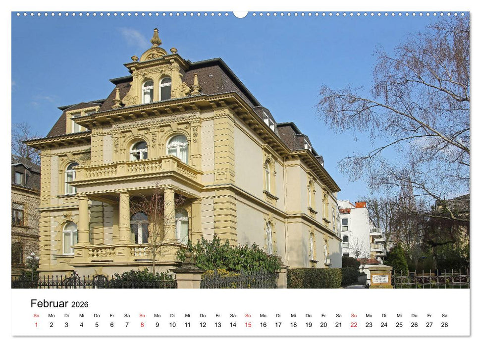Wiesbaden - Stadt der Villen (CALVENDO Wandkalender 2026)