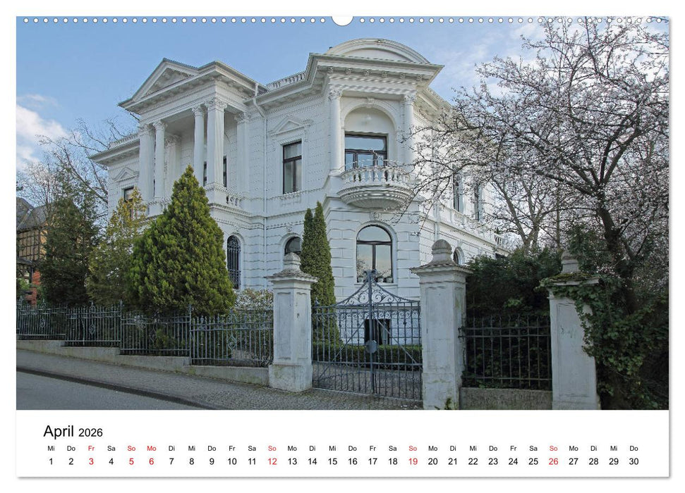 Wiesbaden - Stadt der Villen (CALVENDO Wandkalender 2026)