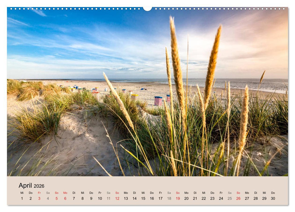 Nordseeinsel Borkum - Inselrausch im Hochseeklima (CALVENDO Premium Wandkalender 2026)
