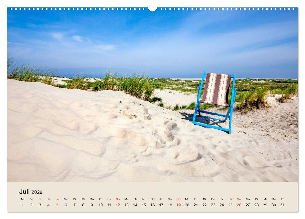 Nordseeinsel Borkum - Inselrausch im Hochseeklima (CALVENDO Premium Wandkalender 2026)