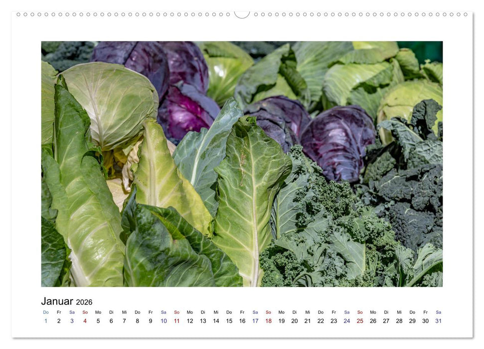 Wochenmarkt - Genussvoll Einkaufen (CALVENDO Wandkalender 2026)