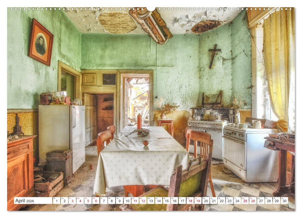 Lost Places - Verlassene Räume (CALVENDO Premium Wandkalender 2026)