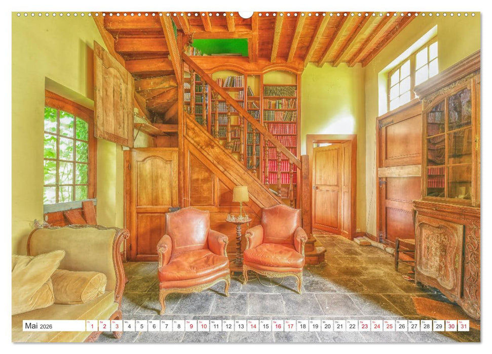Lost Places - Verlassene Räume (CALVENDO Premium Wandkalender 2026)