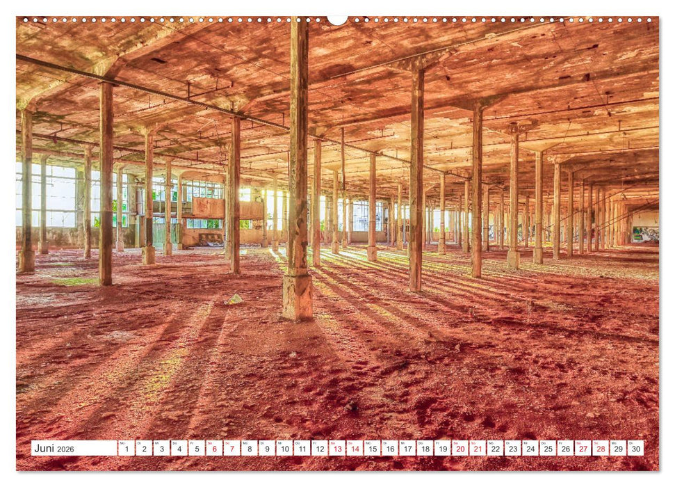Lost Places - Verlassene Räume (CALVENDO Premium Wandkalender 2026)