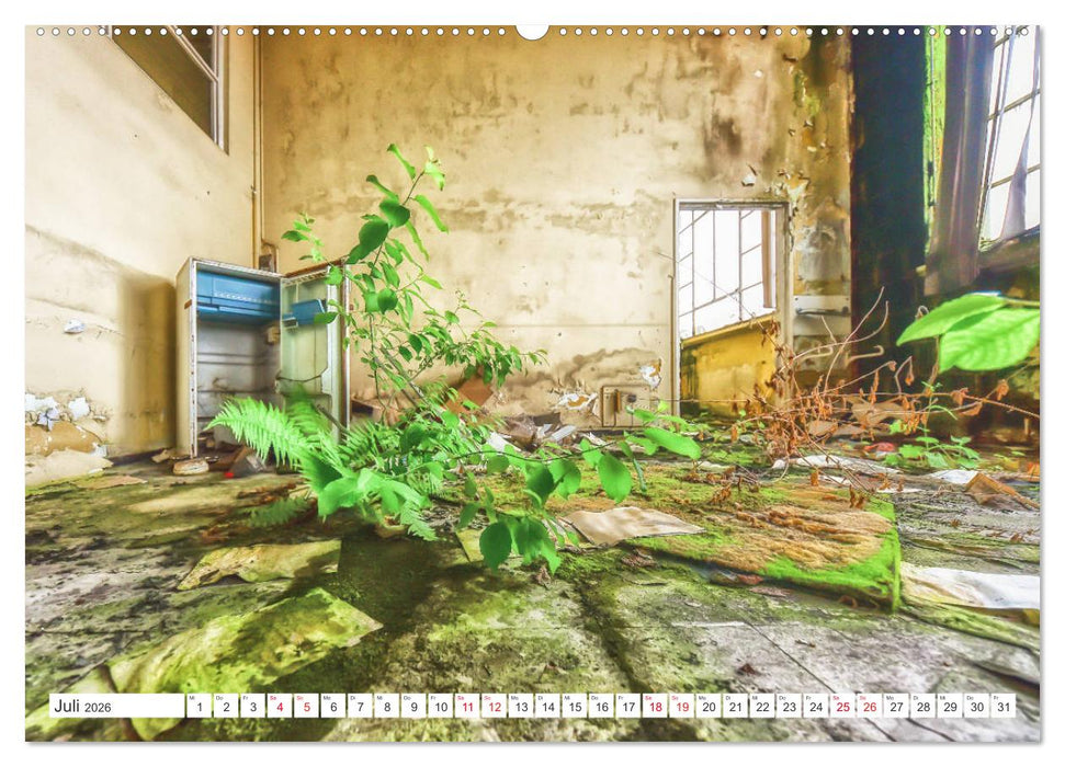 Lost Places - Verlassene Räume (CALVENDO Premium Wandkalender 2026)