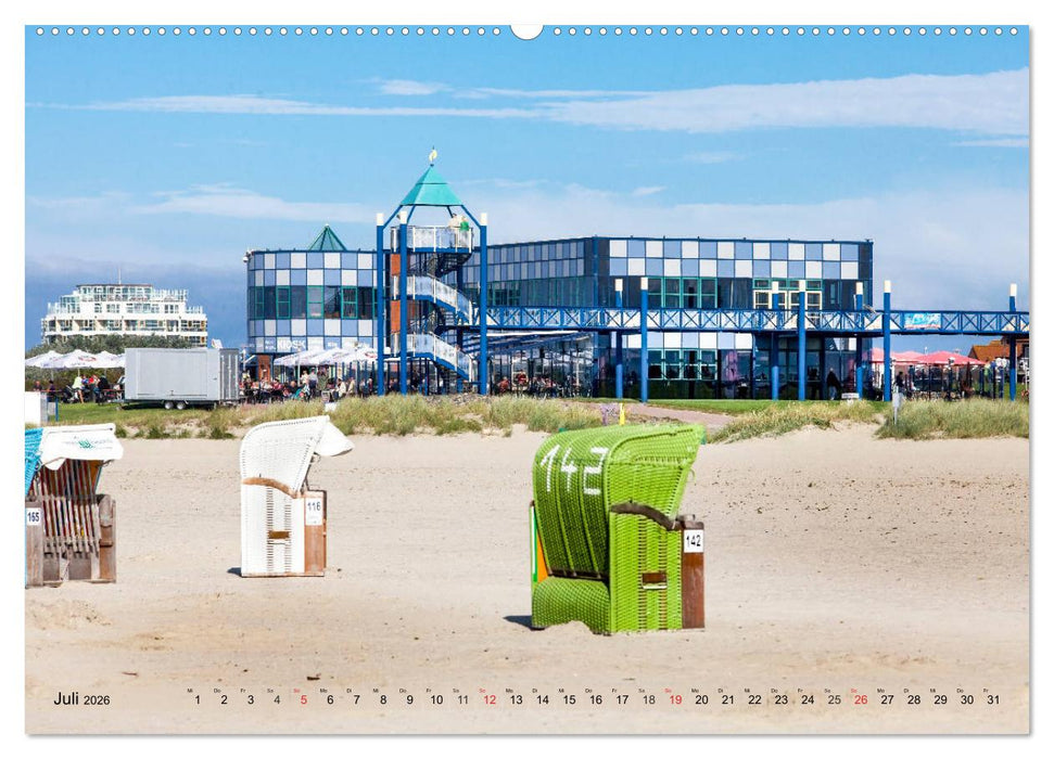 Norddeich Spaziergang vom Hafen bis zum Strand (CALVENDO Premium Wandkalender 2026)