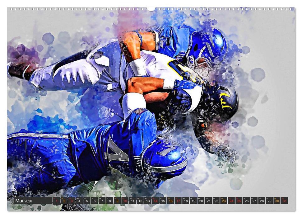 American Football extrem (CALVENDO Premium Wandkalender 2026)