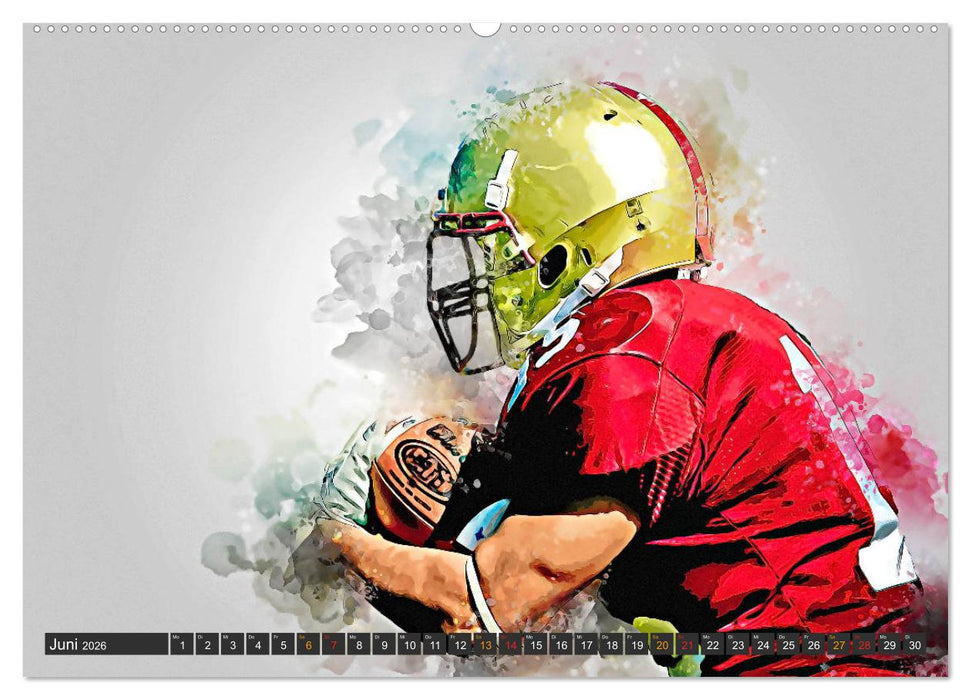 American Football extrem (CALVENDO Premium Wandkalender 2026)
