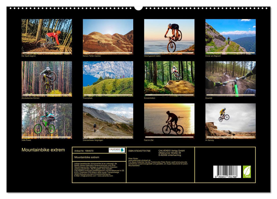 Mountainbike extrem (CALVENDO Premium Wandkalender 2026)