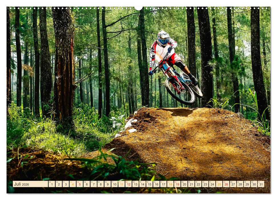 Mountainbike extrem (CALVENDO Premium Wandkalender 2026)