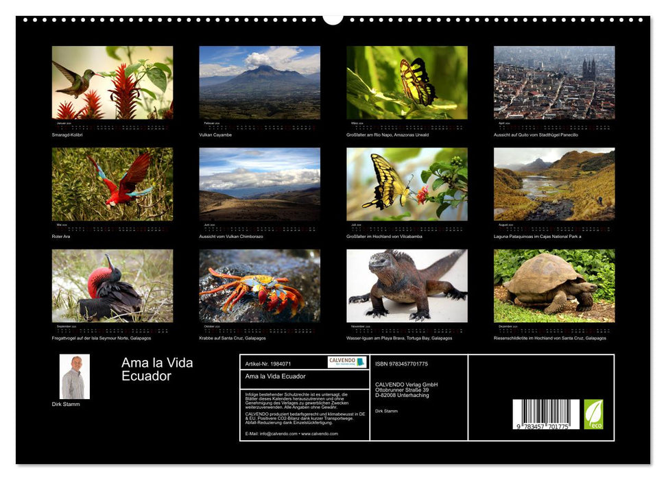 Ama la Vida Ecuador (CALVENDO Premium Wandkalender 2026)