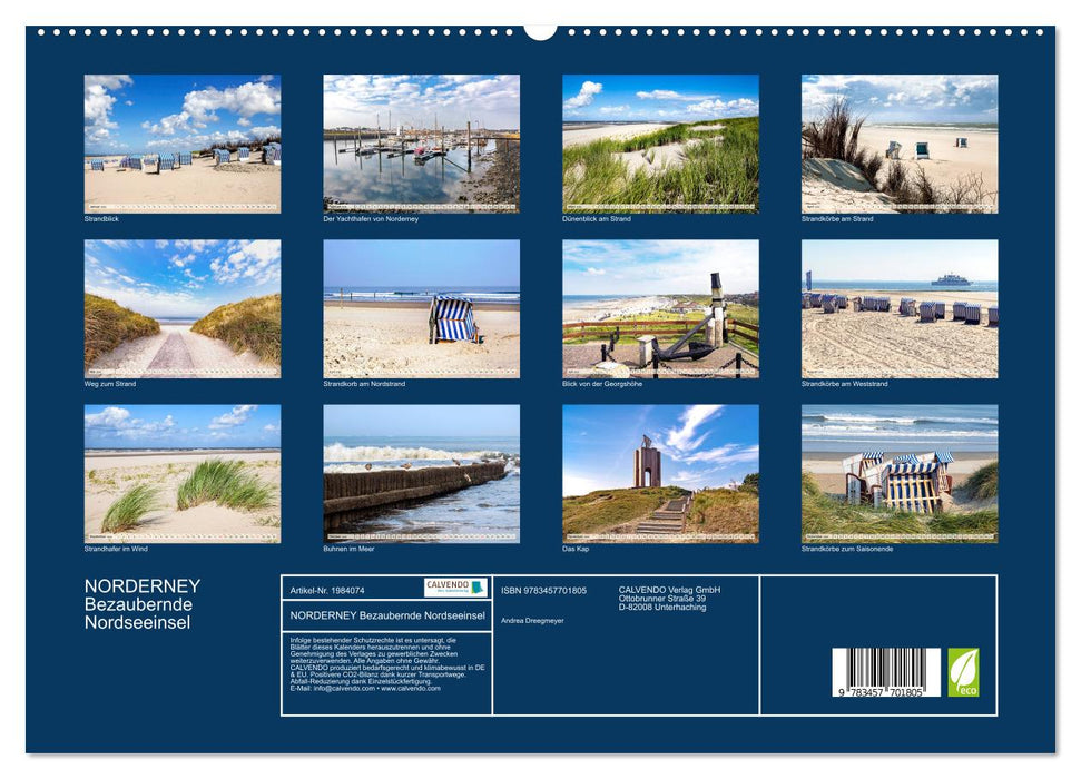 NORDERNEY Bezaubernde Nordseeinsel (CALVENDO Premium Wandkalender 2026)