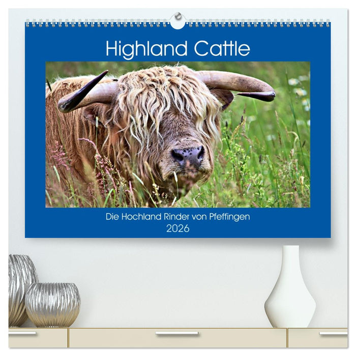 Highland Cattle, die Hochlandrinder aus Pfeffingen (CALVENDO Premium Wandkalender 2026)