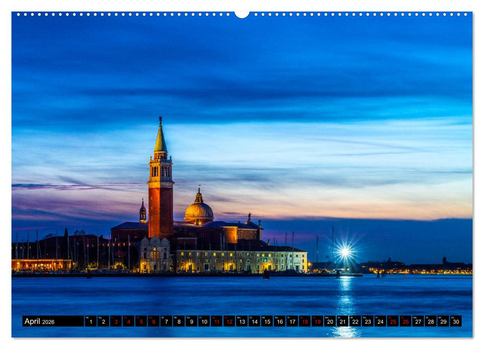 Venedig - Paläste, Brücken und Kanäle (CALVENDO Premium Wandkalender 2026)