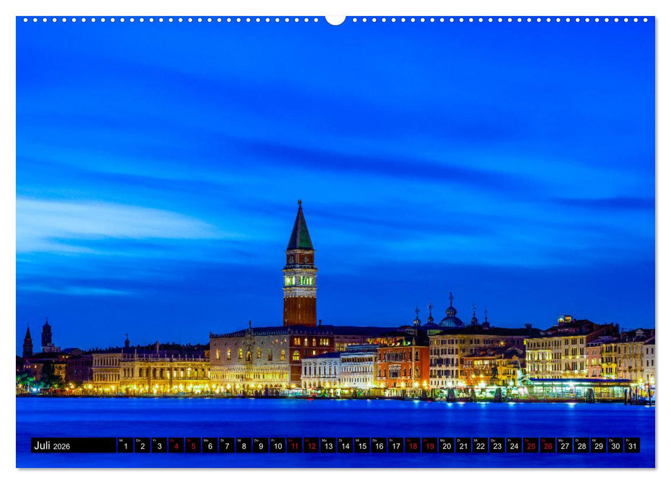 Venedig - Paläste, Brücken und Kanäle (CALVENDO Premium Wandkalender 2026)
