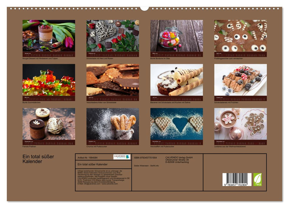 Ein total süßer Kalender (CALVENDO Premium Wandkalender 2026)