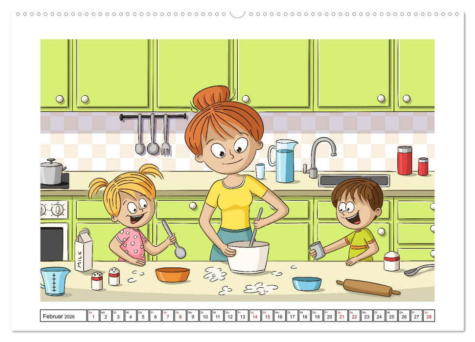 Der bunte Kinderkalender (CALVENDO Wandkalender 2026)