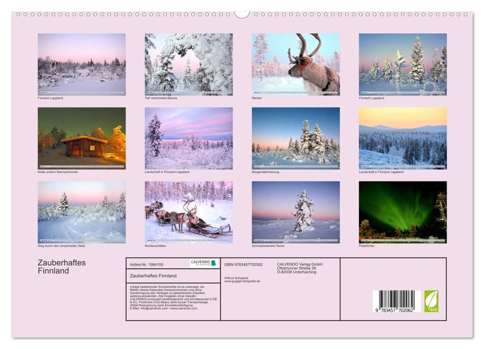 Zauberhaftes Finnland (CALVENDO Premium Wandkalender 2026)