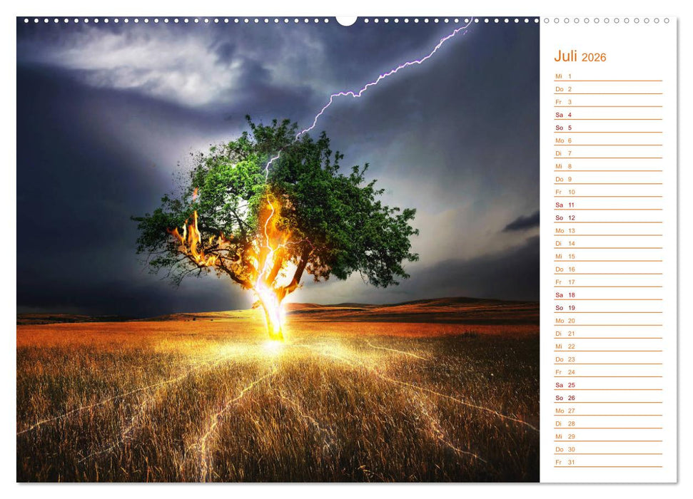 Faszination Blitze beeindruckende Fotos (CALVENDO Premium Wandkalender 2026)