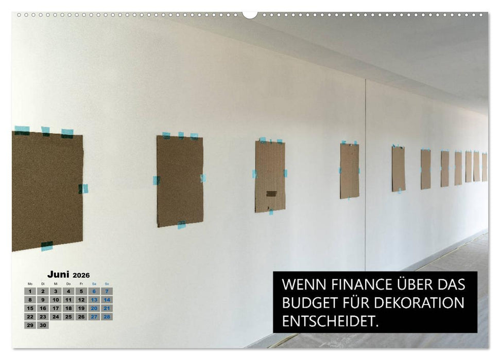 Humor in der Bauindustrie (CALVENDO Premium Wandkalender 2026)