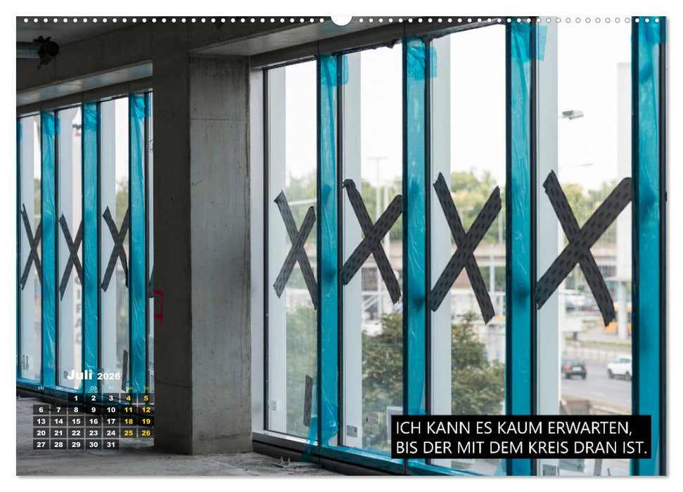 Humor in der Bauindustrie (CALVENDO Premium Wandkalender 2026)