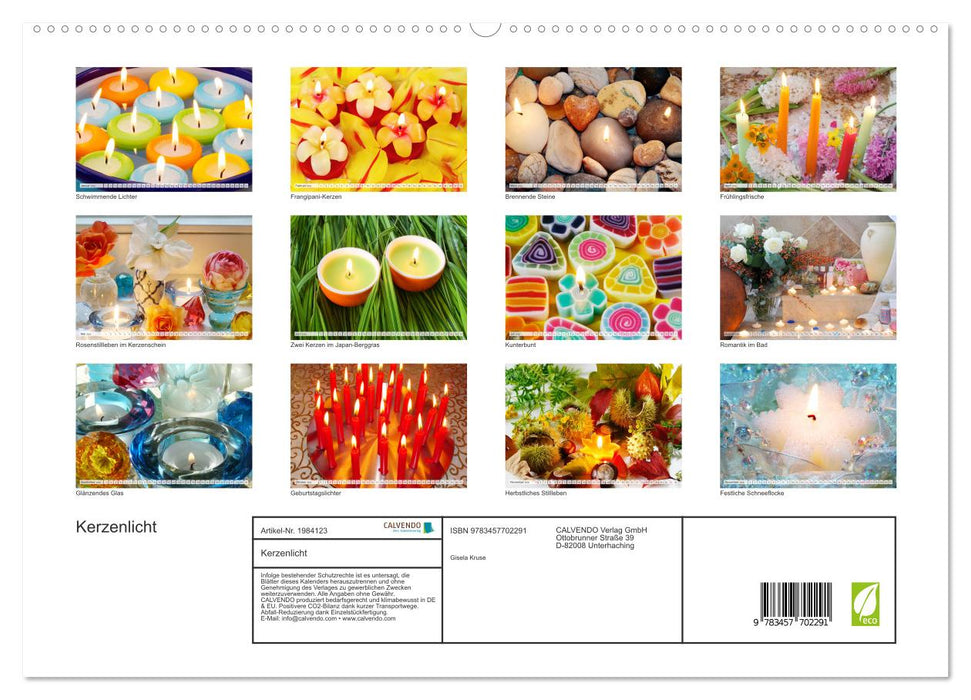Kerzenlicht (CALVENDO Premium Wandkalender 2026)