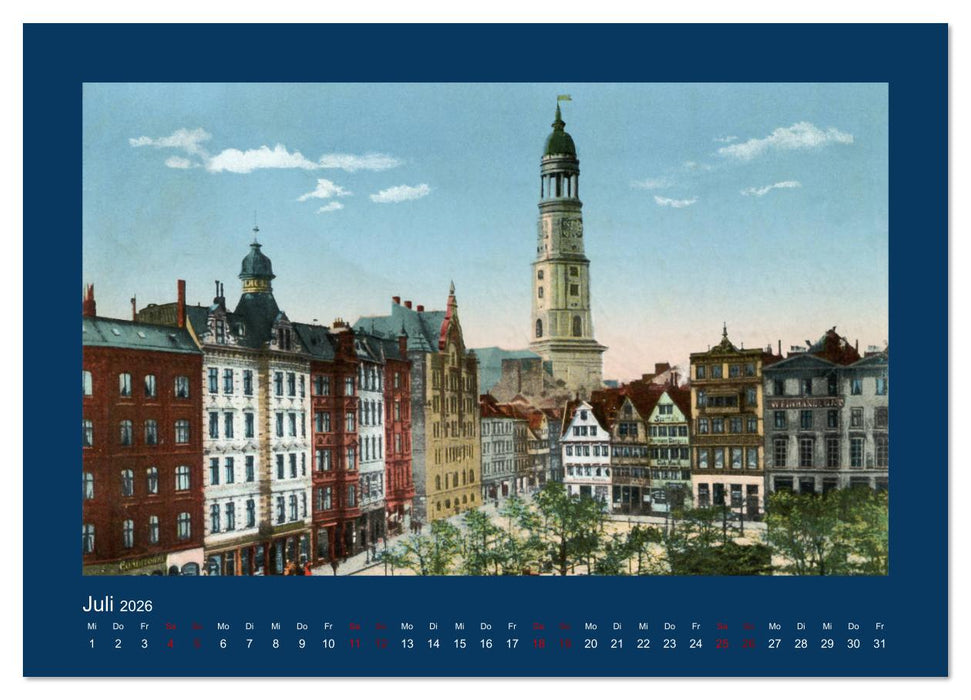 Lebendiges Hamburg von 1888 bis 1918 (CALVENDO Premium Wandkalender 2026)