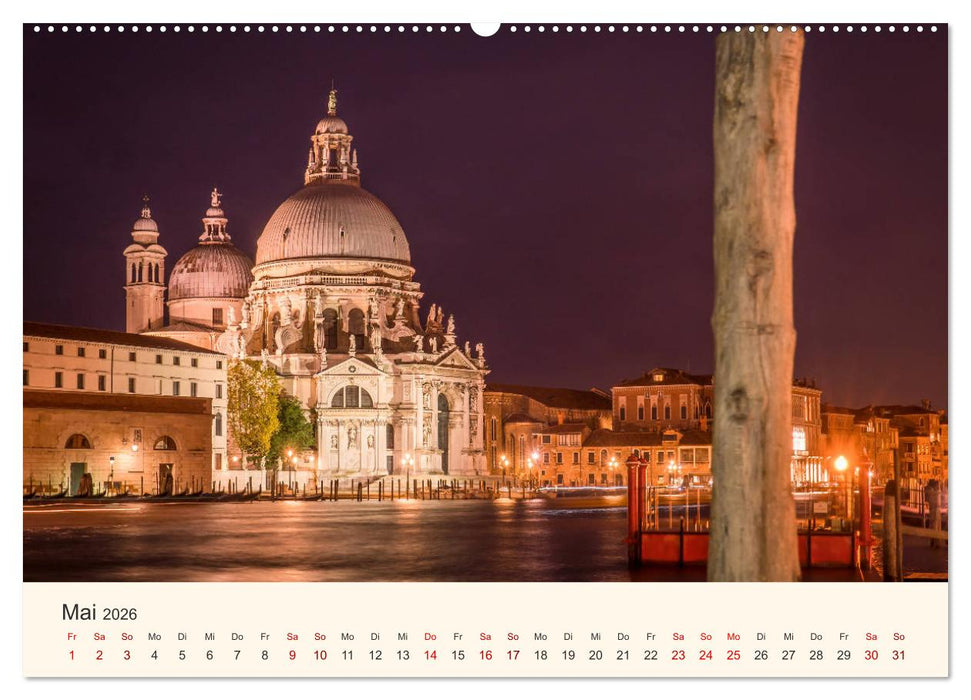 Venedig bei Tag und Nacht (CALVENDO Premium Wandkalender 2026)