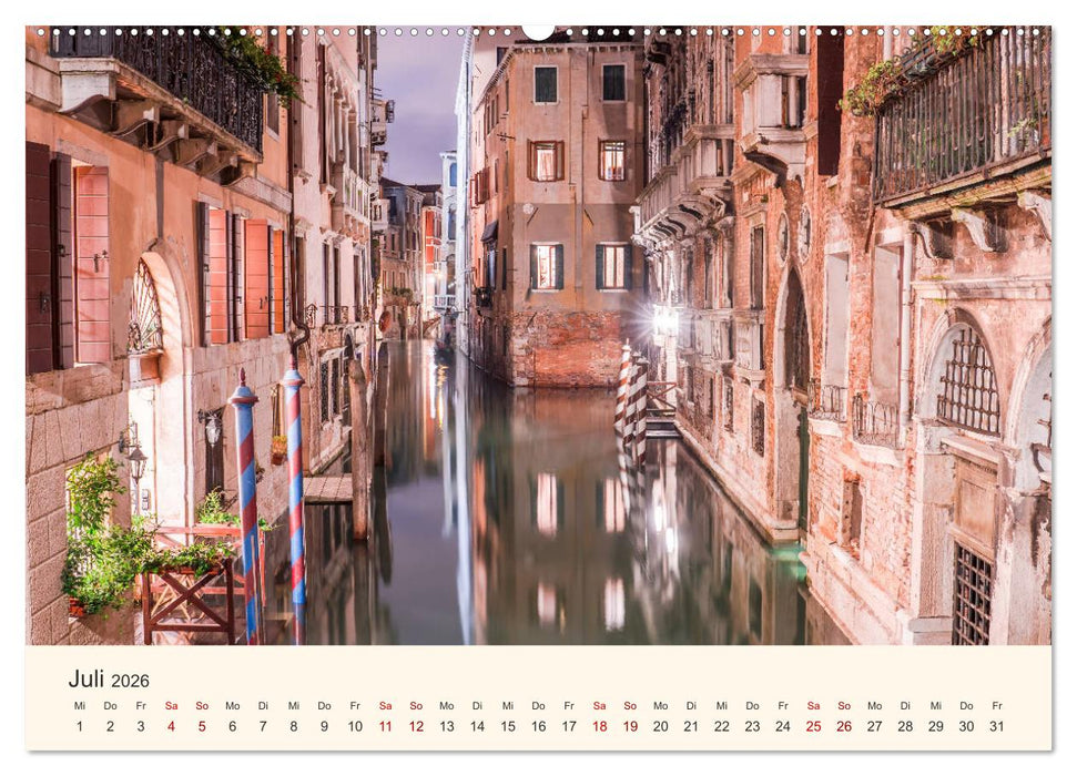 Venedig bei Tag und Nacht (CALVENDO Premium Wandkalender 2026)