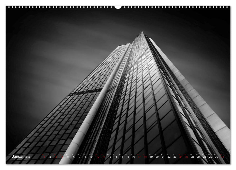 Monochrome Architektur (CALVENDO Premium Wandkalender 2026)