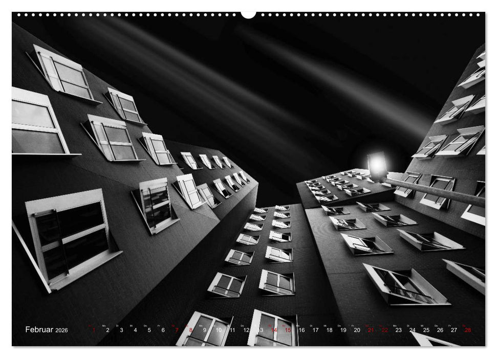 Monochrome Architektur (CALVENDO Premium Wandkalender 2026)