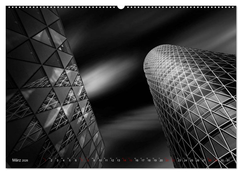Monochrome Architektur (CALVENDO Premium Wandkalender 2026)