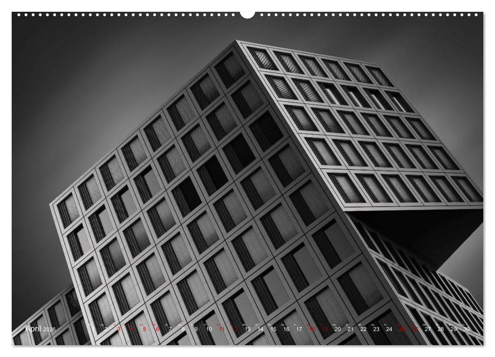 Monochrome Architektur (CALVENDO Premium Wandkalender 2026)