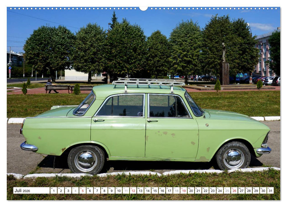 Sowjet-Mobile - Oldtimer der UdSSR (CALVENDO Premium Wandkalender 2026)