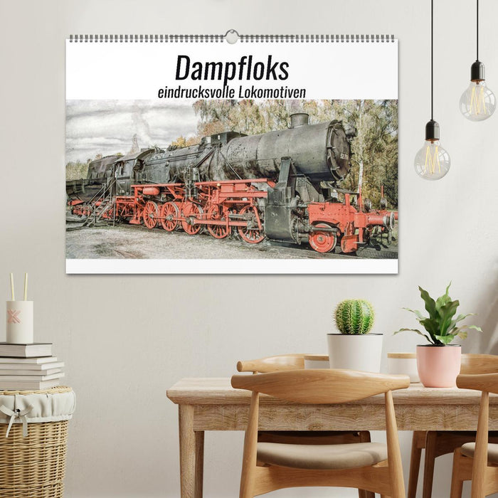 Dampfloks - eindrucksvolle Lokomotiven (CALVENDO Wandkalender 2026)