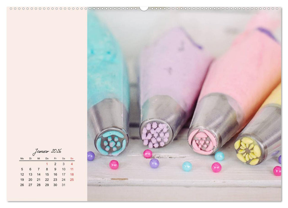 Bunte Torten und Cremen. Ein leckerer Augenschmaus (CALVENDO Premium Wandkalender 2026)