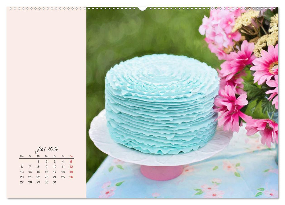 Bunte Torten und Cremen. Ein leckerer Augenschmaus (CALVENDO Premium Wandkalender 2026)