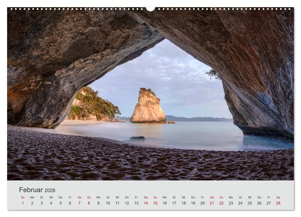 Neuseeland - Eine fotografische Rundreise von Nord nach Süd (CALVENDO Premium Wandkalender 2026)
