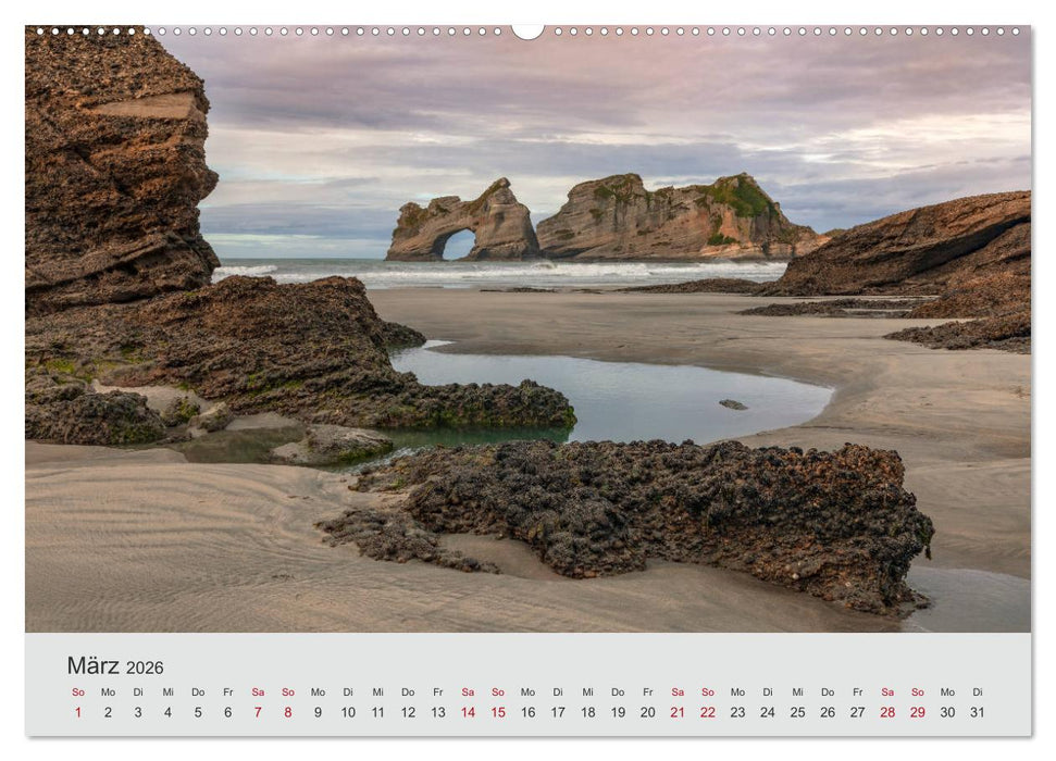 Neuseeland - Eine fotografische Rundreise von Nord nach Süd (CALVENDO Premium Wandkalender 2026)