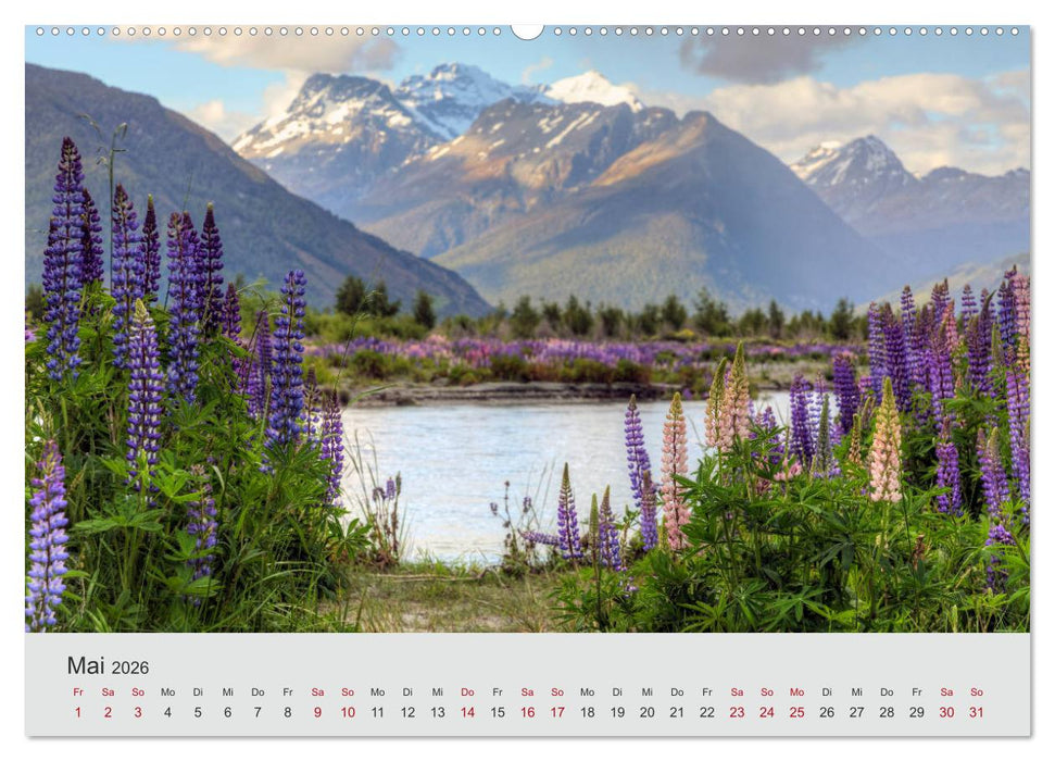 Neuseeland - Eine fotografische Rundreise von Nord nach Süd (CALVENDO Premium Wandkalender 2026)