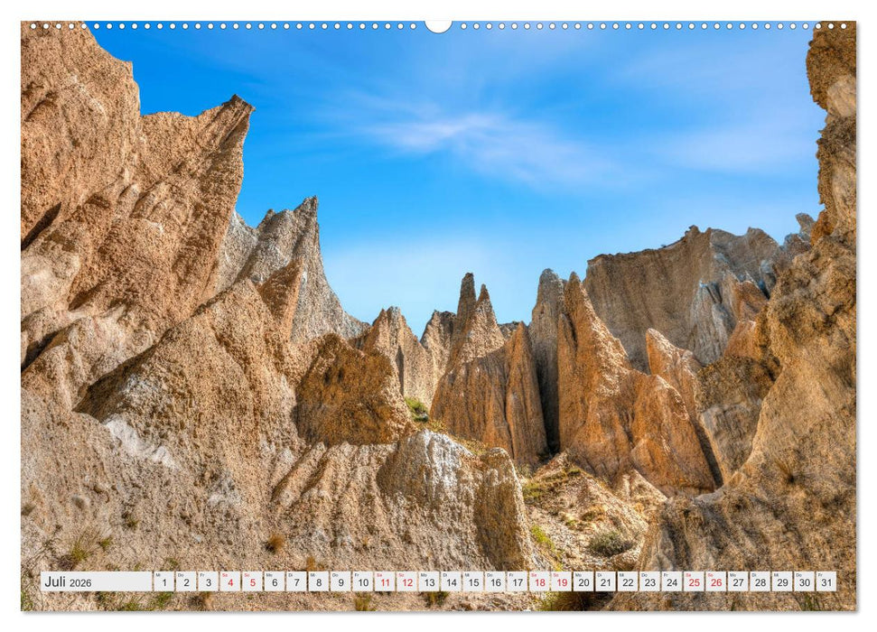 Neuseeland Südinsel - Spektakuläre Naturlandschaften im Kiwiland (CALVENDO Premium Wandkalender 2026)